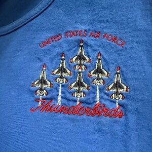 United States Air Force Thunderbirds embroidered tank top XL